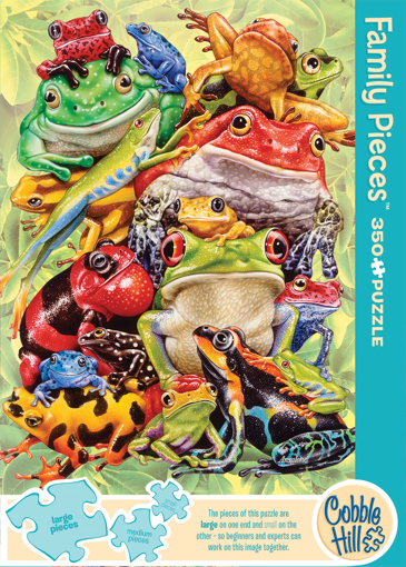 Picture of COBBLE HILL 350PC FAMILY PUZZLE - FROG PILE